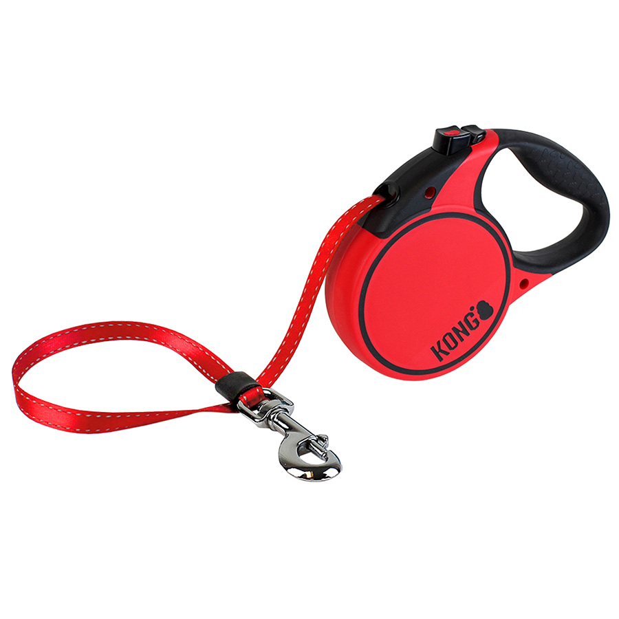 Kong Terrain Retractable Dog Lead Large Red | Pets