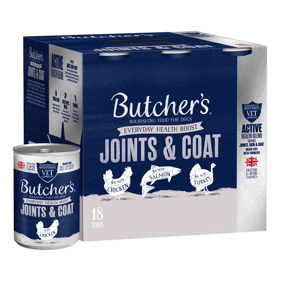 Butcher's Joints & Coat Adult Wet Dog Food Tins