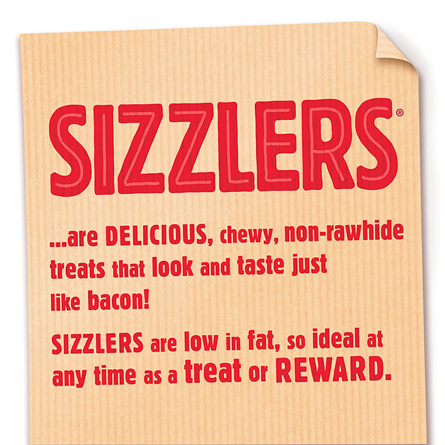 Bakers Sizzlers Dog Treats Bacon Pets