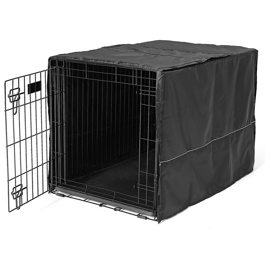 Midwest Homes for Pets Quiet Time Dog Crate Cover Black Pets