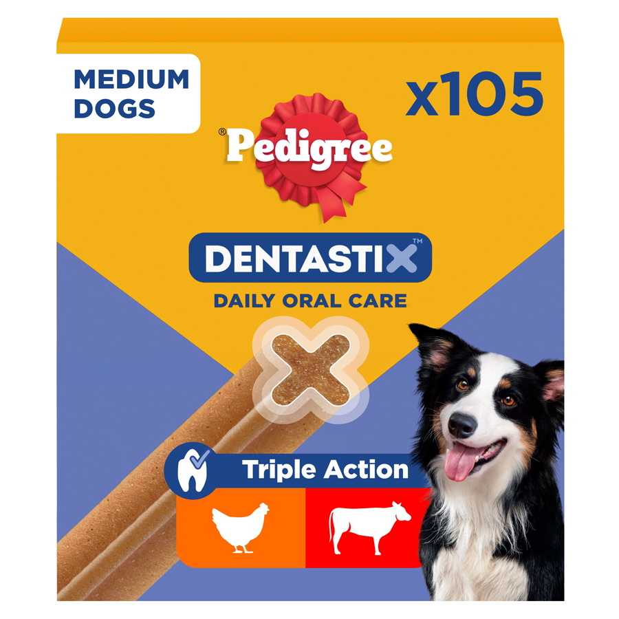 Pedigree Dentastix Bulk Pack Daily Dental Chews for Medium Breeds