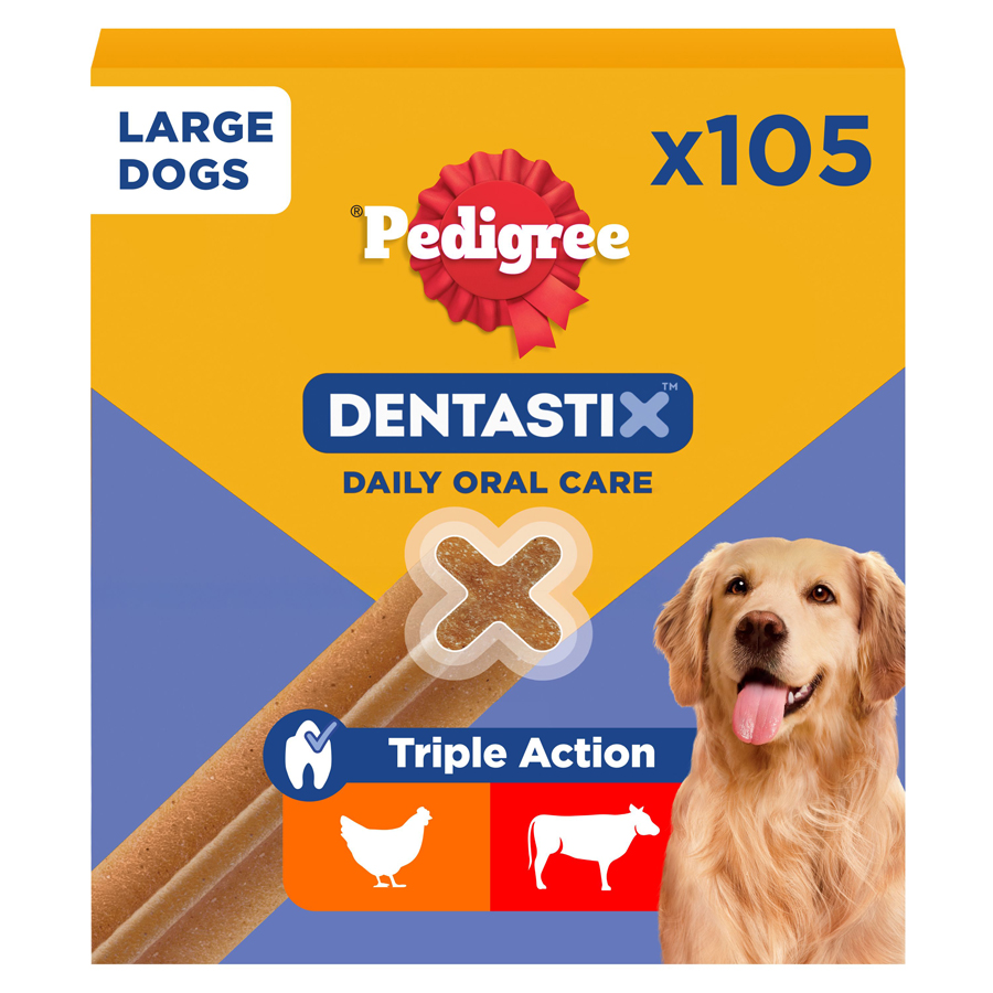 Pedigree Dentastix Bulk Pack Daily Dental Chews for Large Breeds