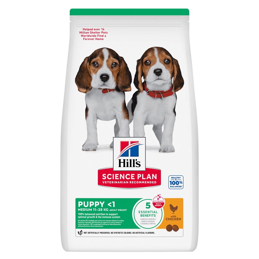 Hill's Science Plan Puppy Medium Breed Dry Dog Food with Chicken