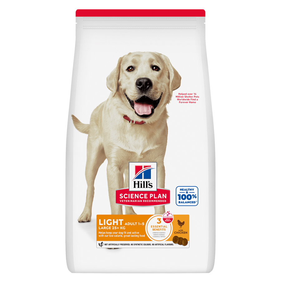 Hill's Science Plan Light Adult Large Breed Dry Dog Food with Chicken