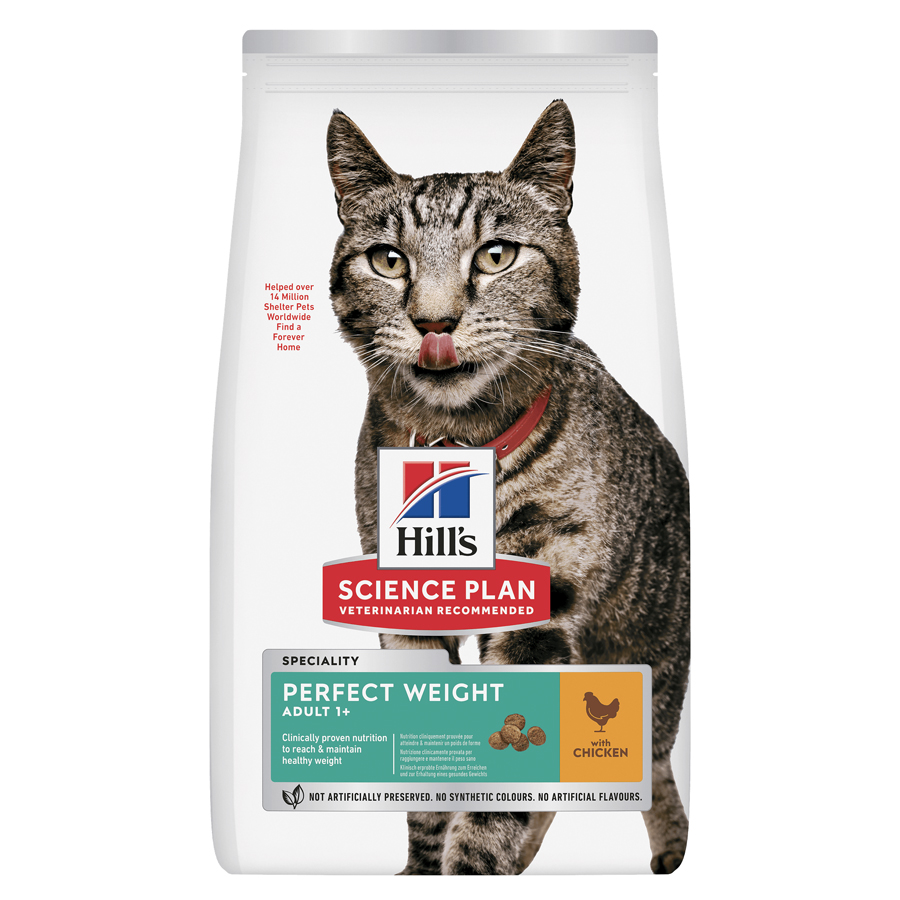Hill's Science Plan Perfect Weight Dry Adult Cat Food Chicken