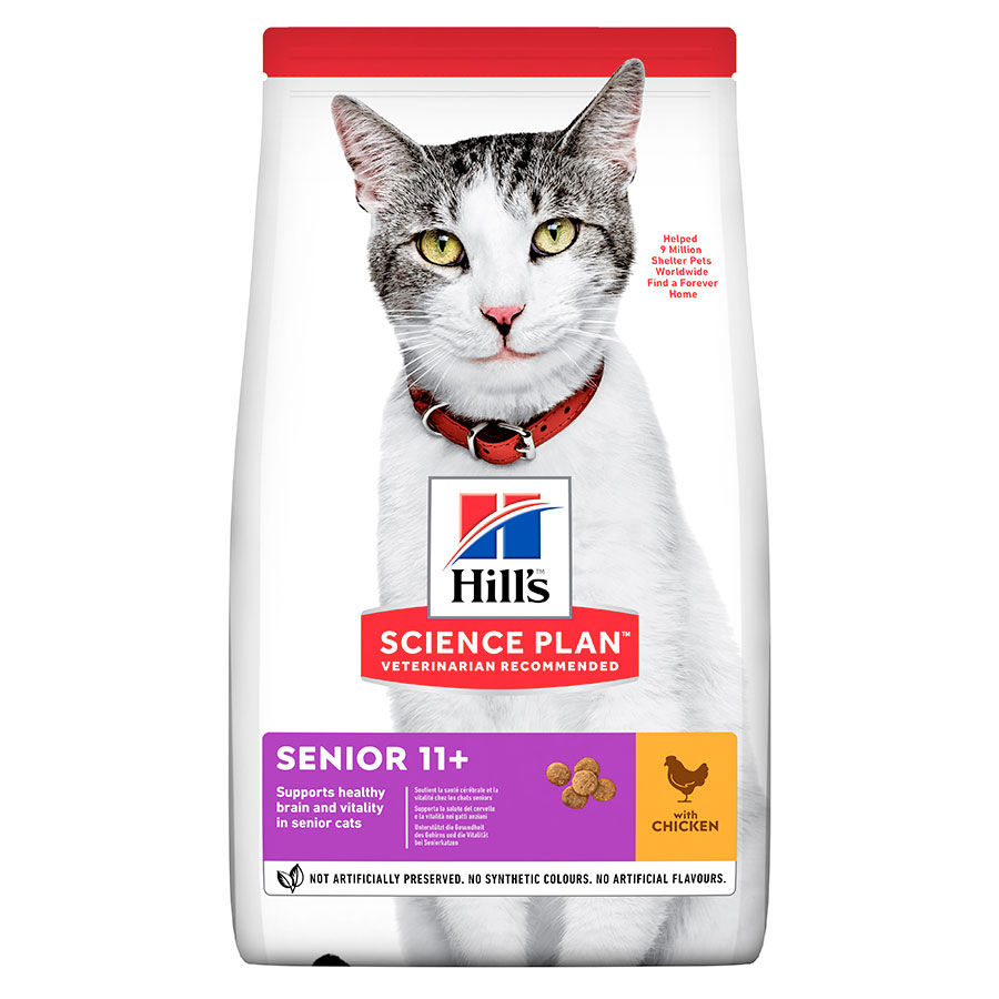 Hill's Science Plan Senior Dry Cat Food with Chicken 1.5kg