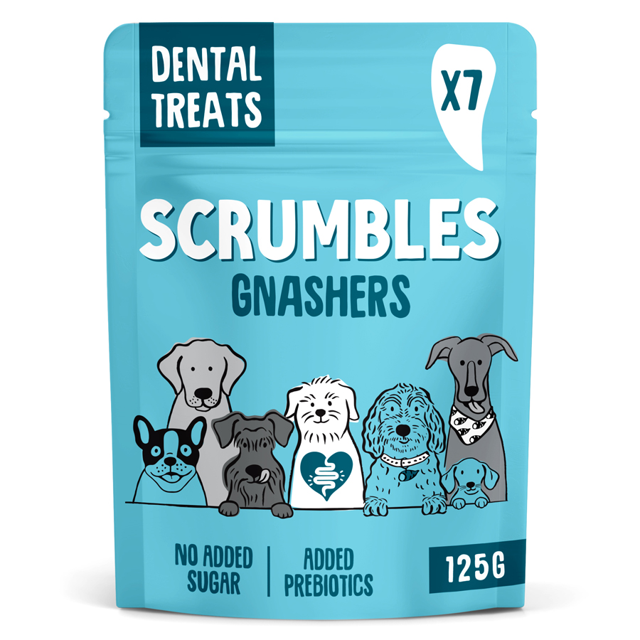 Scrumbles Gut Friendly Gnashers Daily Dental Dog Treats
