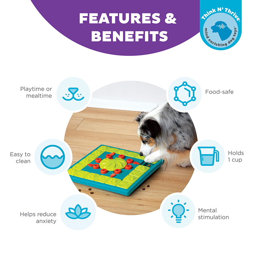 Nina Ottosson Interactive Dog Treat Puzzle Toy Expert Level