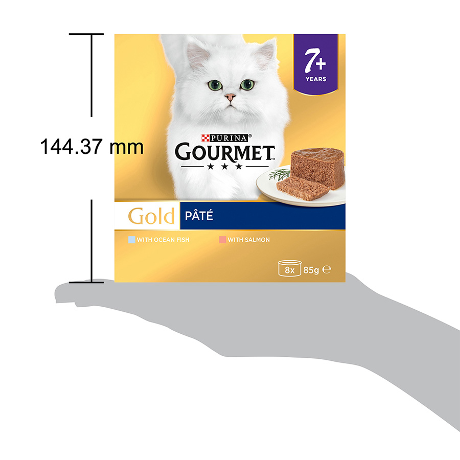 Gourmet Gold Mousse Senior Wet Cat Food Salmon Pets