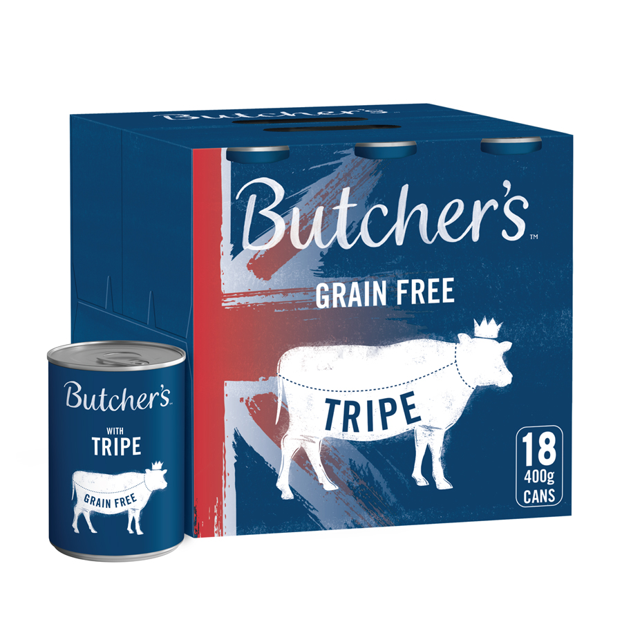Butcher's Grain Free Union Jack Adult Wet Dog Food Tripe