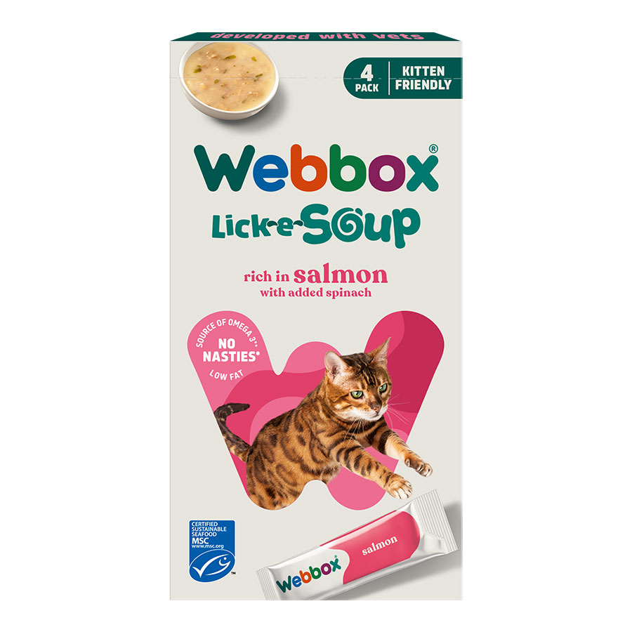 Webbox Lick-e-Licious Cat Soup Salmon