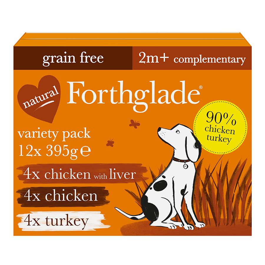 Forthglade Grain Free Adult Wet Dog Food Poultry Variety Pets