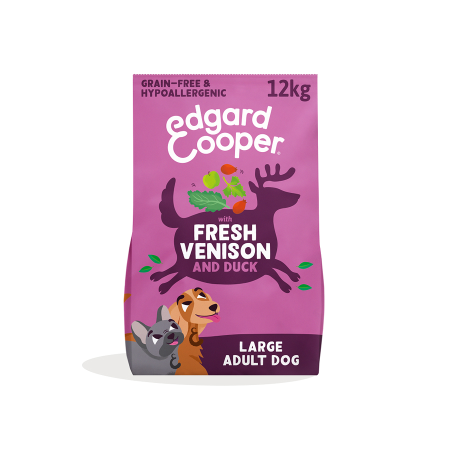 Edgard & Cooper Grain Free Adult Dry Dog Food Venison & Duck
