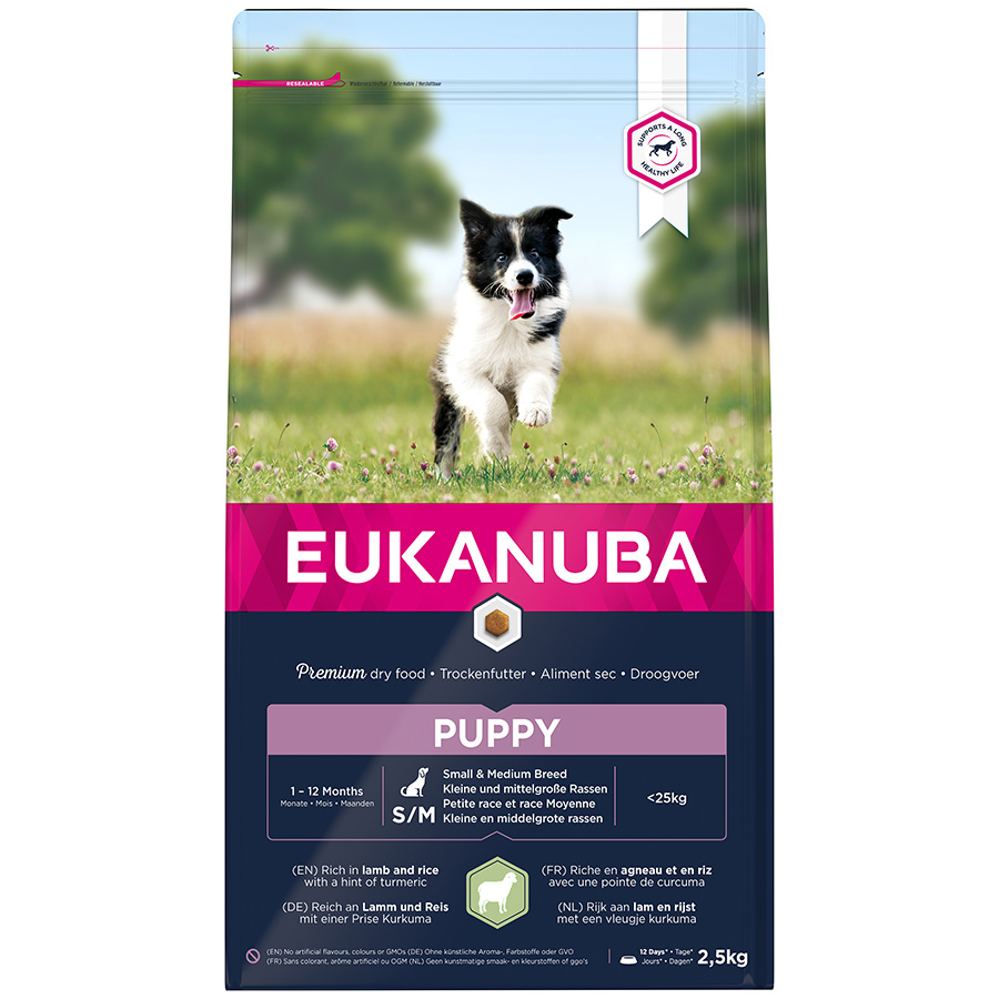 Eukanuba Small Medium Puppy Dry Dog Food Lamb Rice Pets