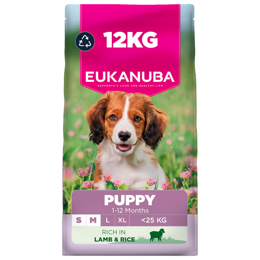 Eukanuba Small & Medium Puppy Dry Dog Food Lamb & Rice