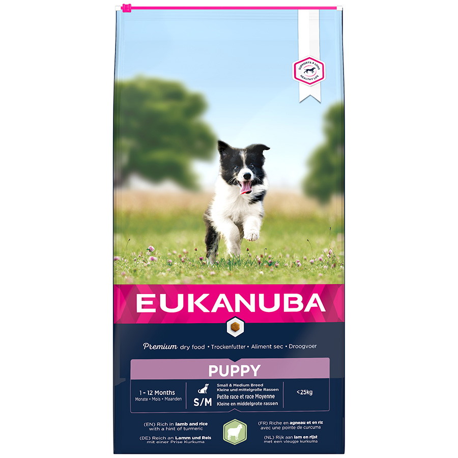 Eukanuba Small Medium Puppy Dry Dog Food Lamb Rice Pets