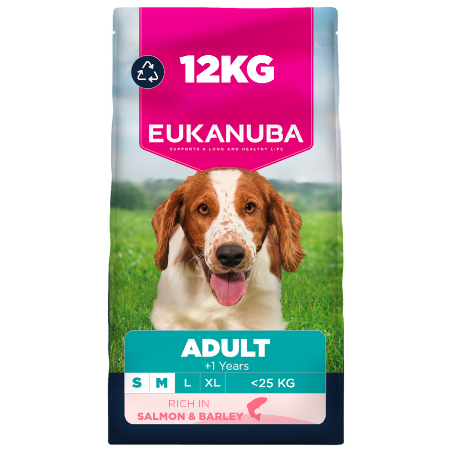 Eukanuba Small & Medium Adult Dry Dog Food Salmon & Barley