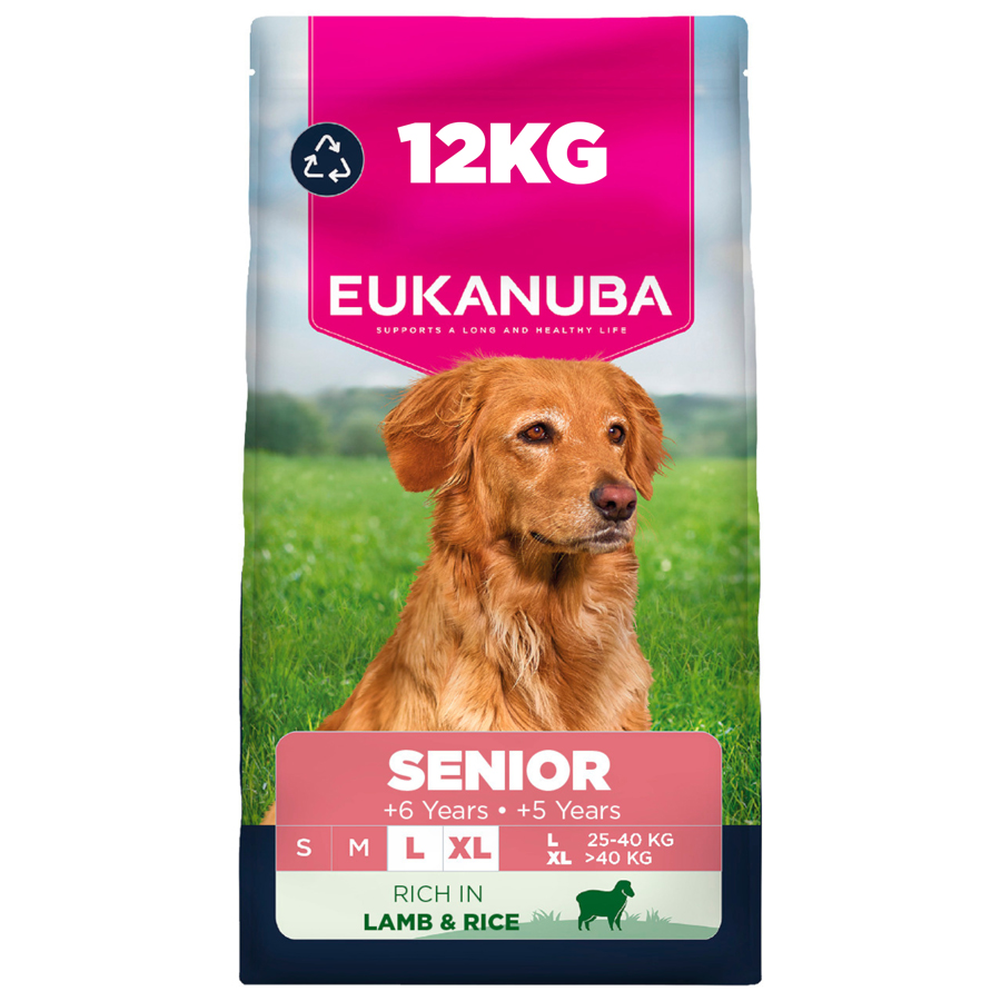 Eukanuba Large Breed Senior Dry Dog Food Lamb & Rice