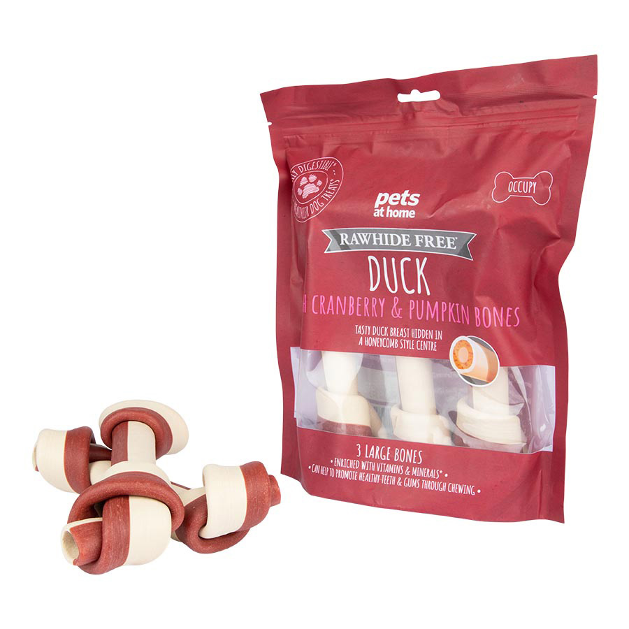 Pets at Home Large Dog Bones Duck Cranberry Pumpkin Pets