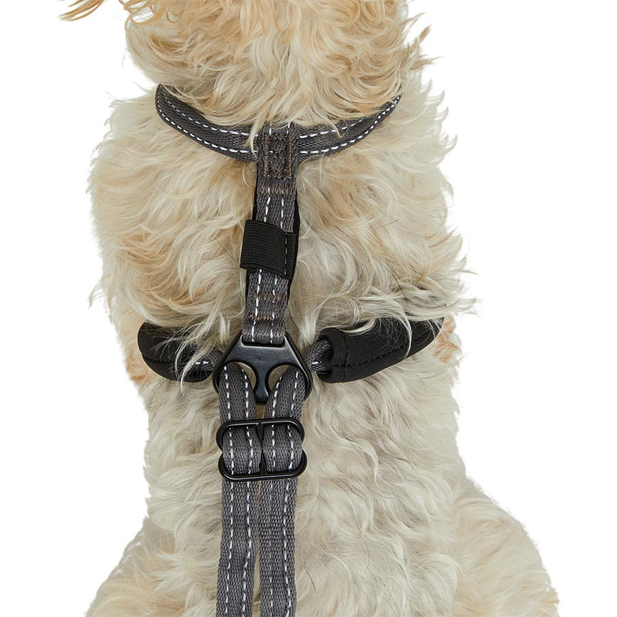 Pets at Home Stop Pull Dog Harness Grey