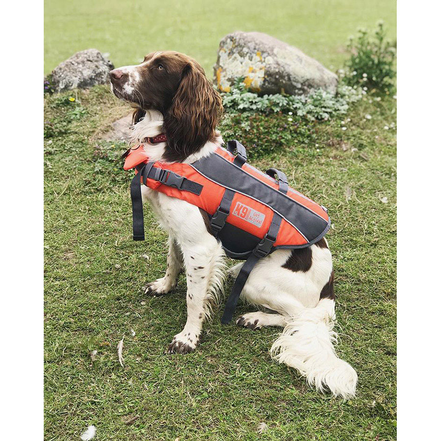 K9 Pursuits Float Coat Dog Life Jacket Orange Pets