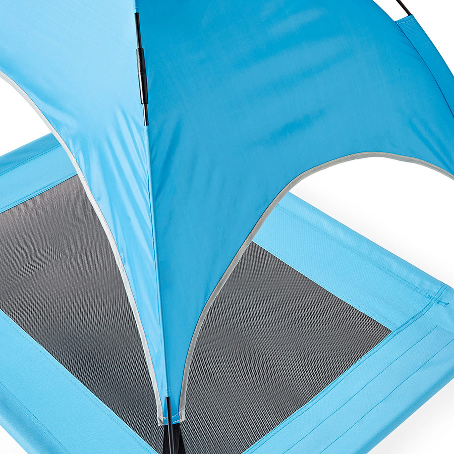 Sunny Daze Raised Air Dog Bed UV Canopy Blue Pets