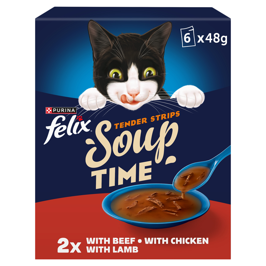 Felix Soup Tender Strips Wet Cat Food Farm Selection