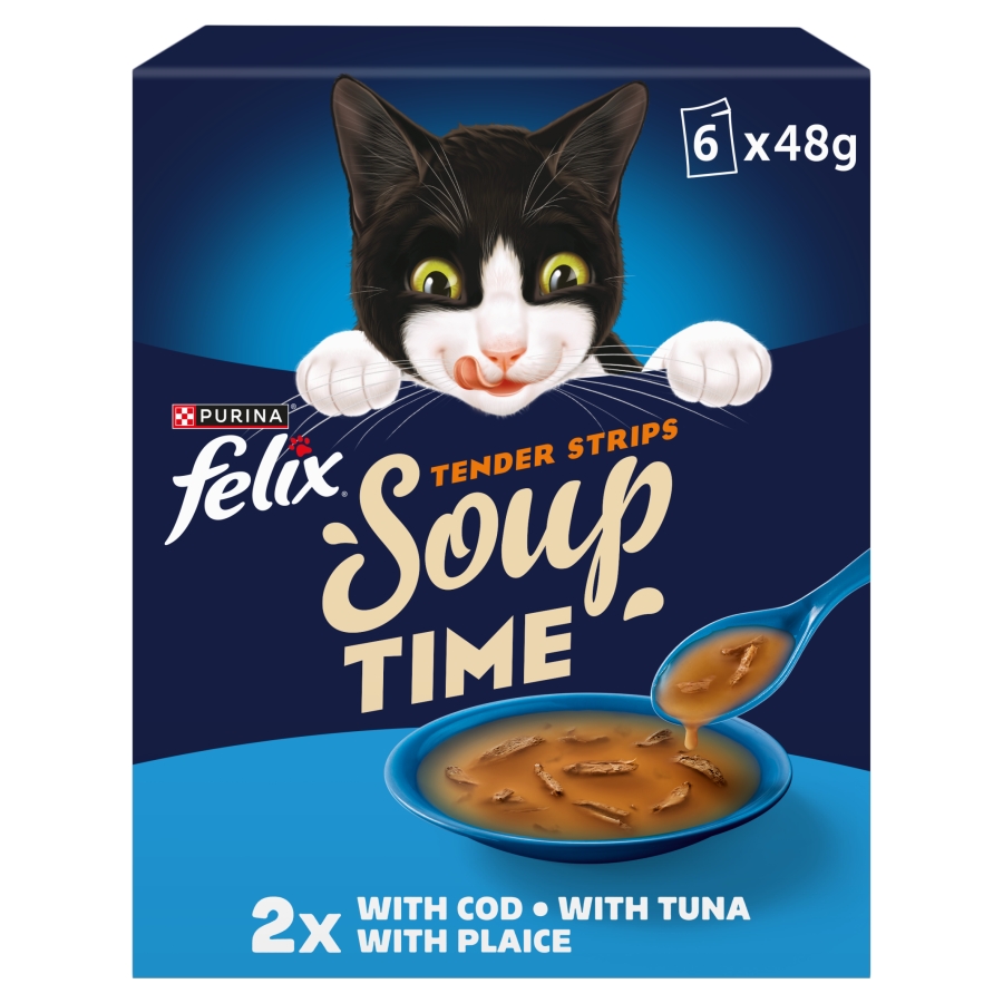 Felix Soup Tender Strips Wet Cat Food Fish Selection
