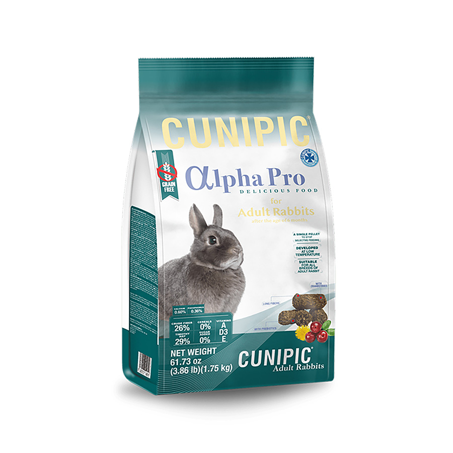 Cunipic Alpha Pro Grain Free Adult Rabbit Food 1.75Kg