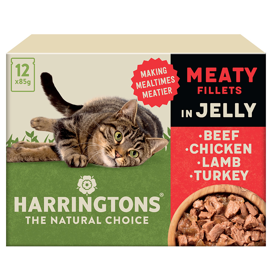 Harringtons Wet Cat Food Meat In Jelly 12X85G Pouch