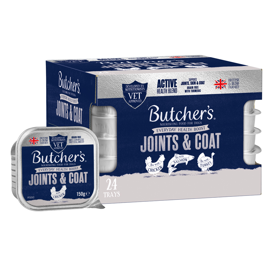Butcher's Joints & Coat Adult Wet Dog Food Trays
