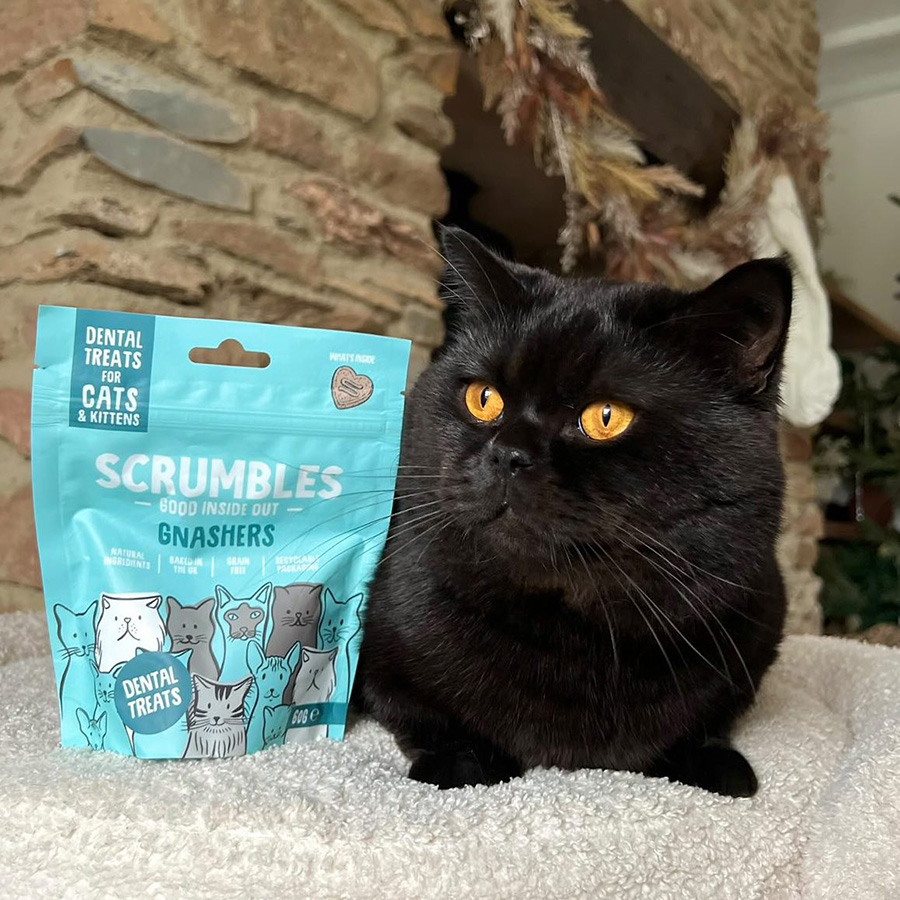 Scrumbles Grain Free Cat Dental Treats Pets