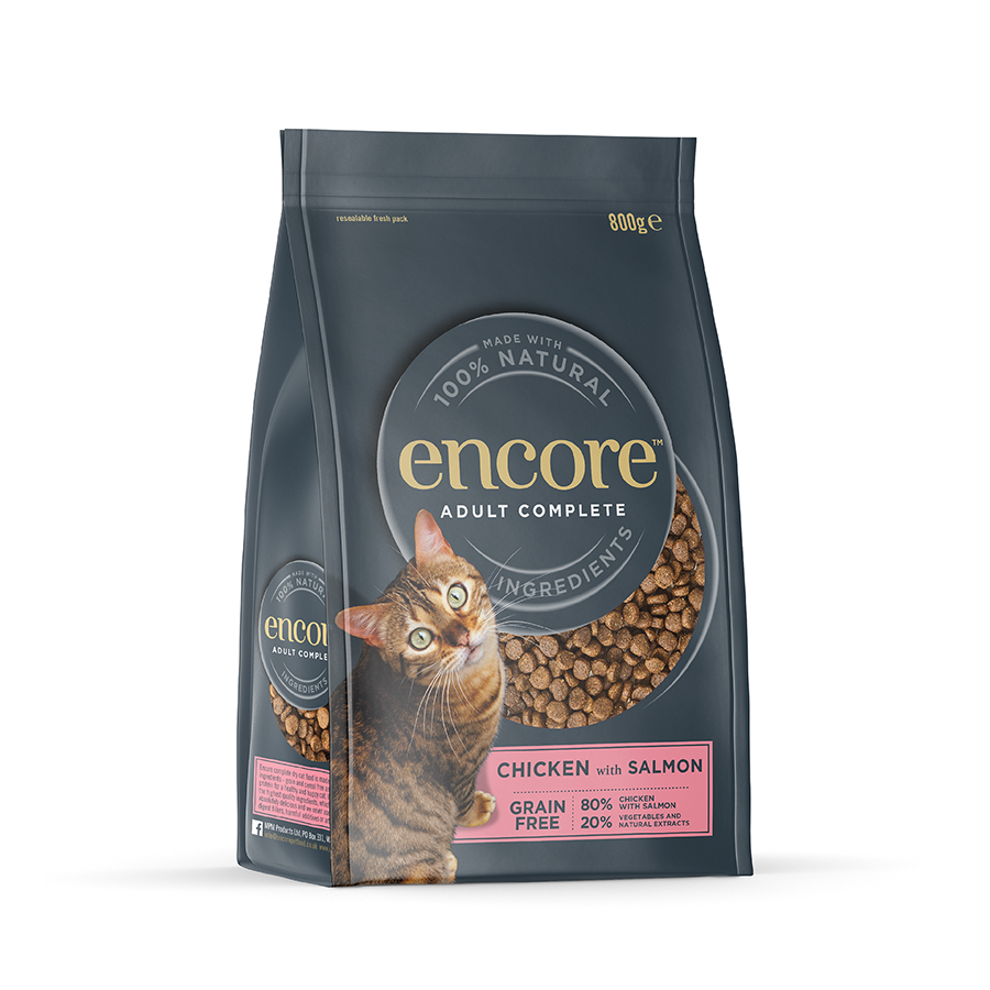 Encore Natural Complete Adult Dry Cat Food Chicken with Salmon