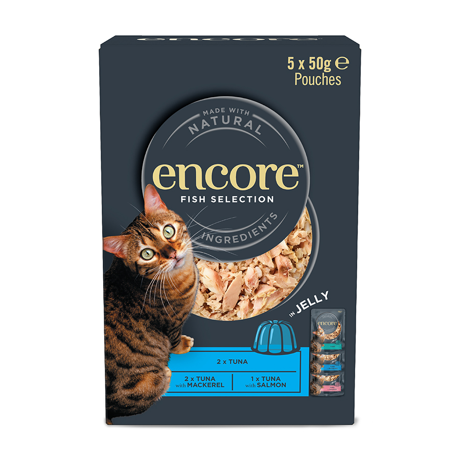 Encore Adult Wet Cat Food Fish Selection In Jelly