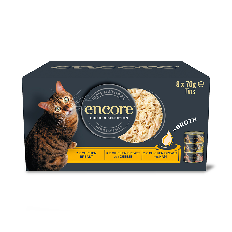 Encore Adult Cat Wet Food Chicken in Broth