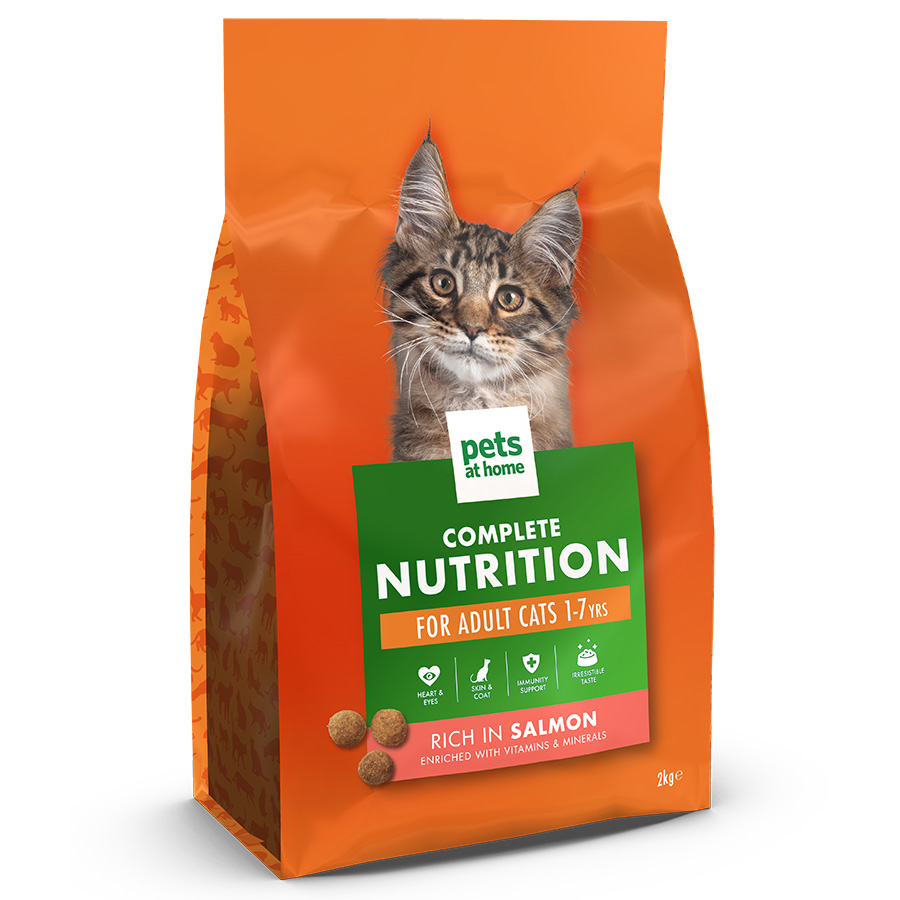 Pets at Home Complete Nutrition Dry Adult Cat Food Salmon | Pets