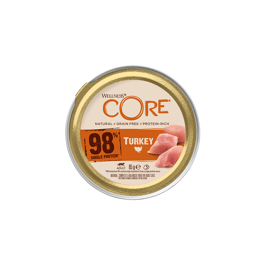 Wellness Core 98 Complete Wet Adult Cat Food Turkey Pets