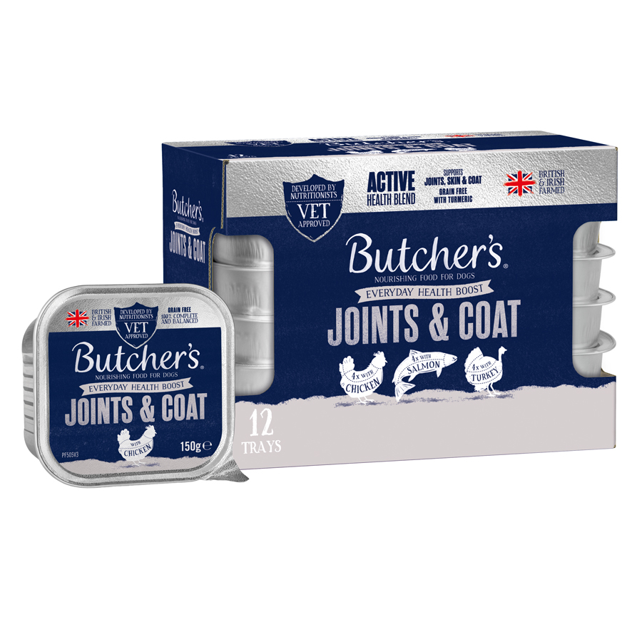 Butcher's Joints & Coat Adult Wet Dog Food Trays