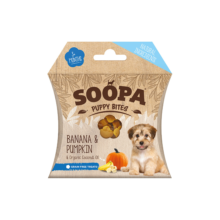 Soopa Healthy Bites Puppy Dog Treats Banana Pumpkin Pets