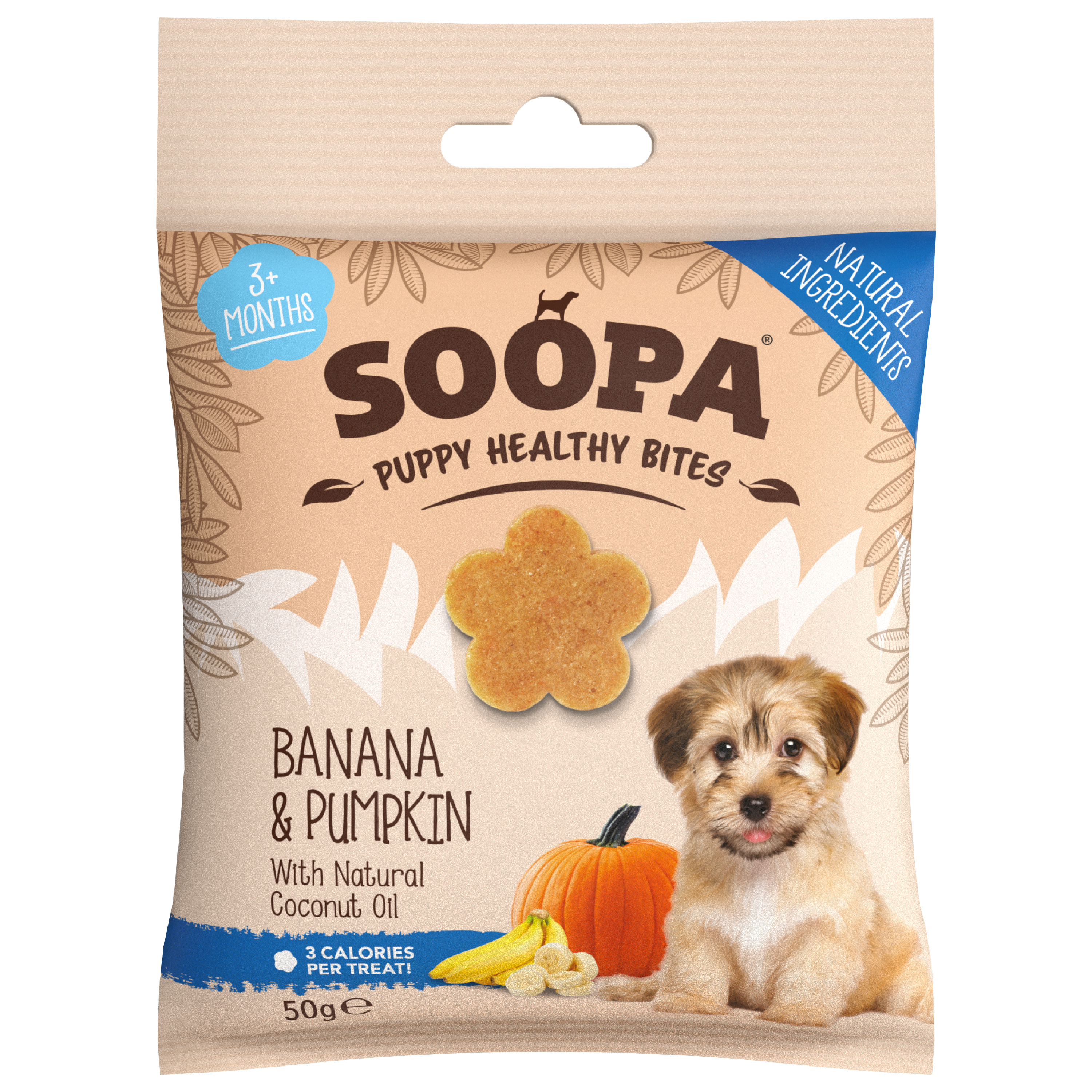 Soopa Puppy Healthy Bites Banana & Pumpkin Dog Treats