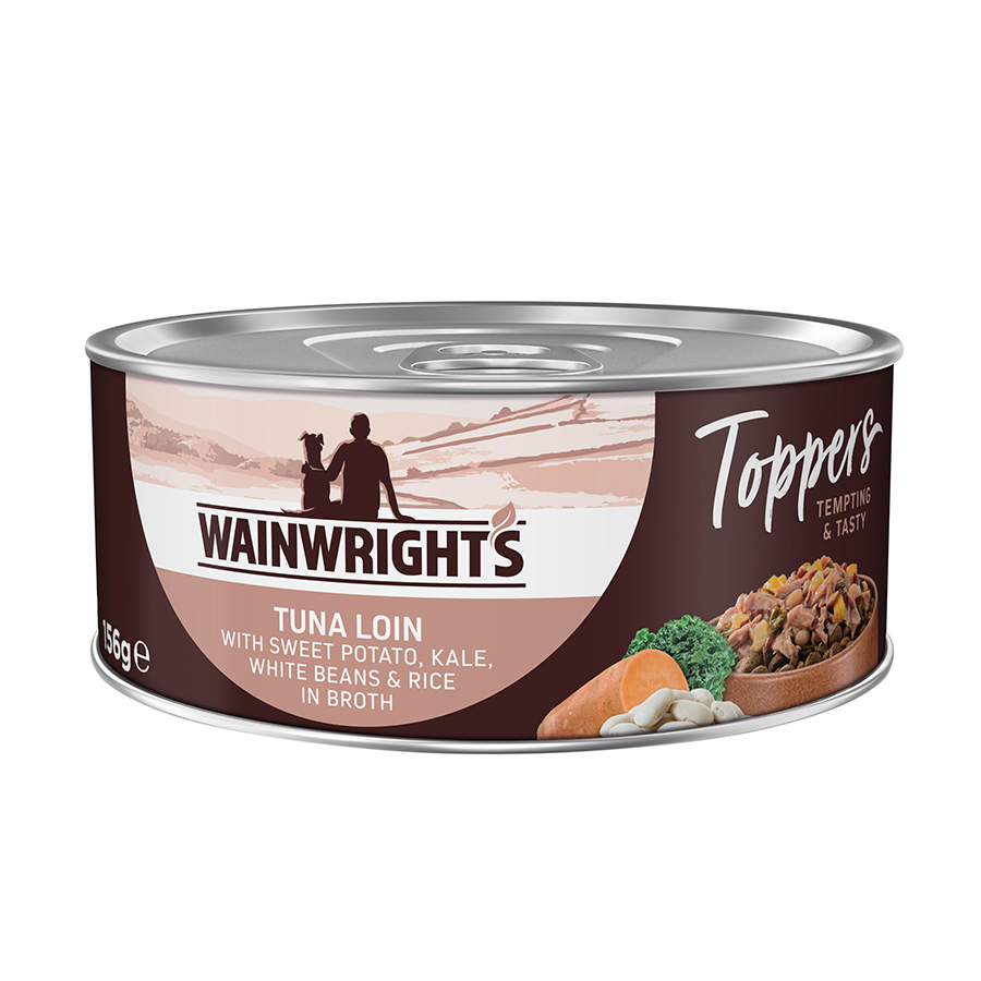 Wainwright's Toppers Wet Adult Dog Food Tuna In Broth 156G Can