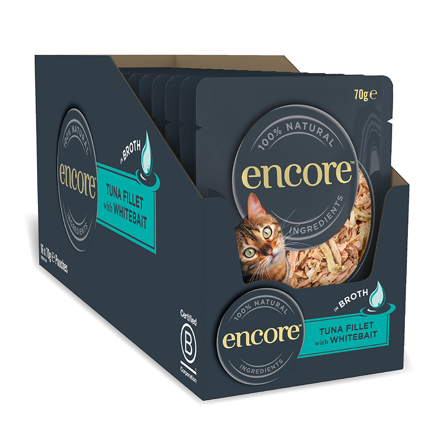 Encore Adult Wet Cat Food Tuna Fillet with Whitebait Broth
