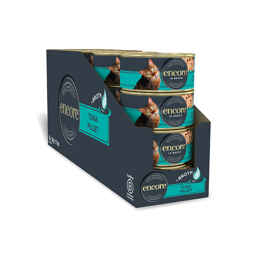 Encore Adult Wet Cat Food Tuna Fillet Broth