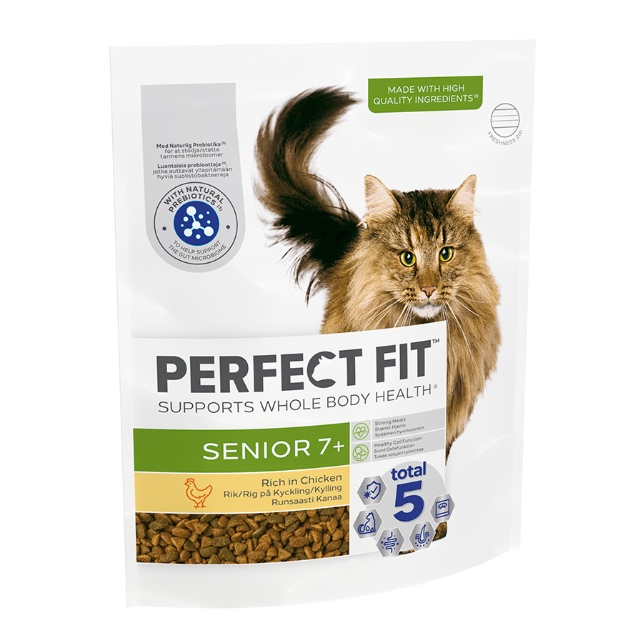 Perfect Fit Advanced Nutrition Senior Cat Dry Food Chicken Pets