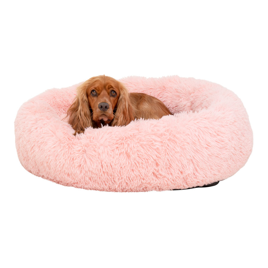 Pets at Home Donut Dog Bed Large Pink Pets