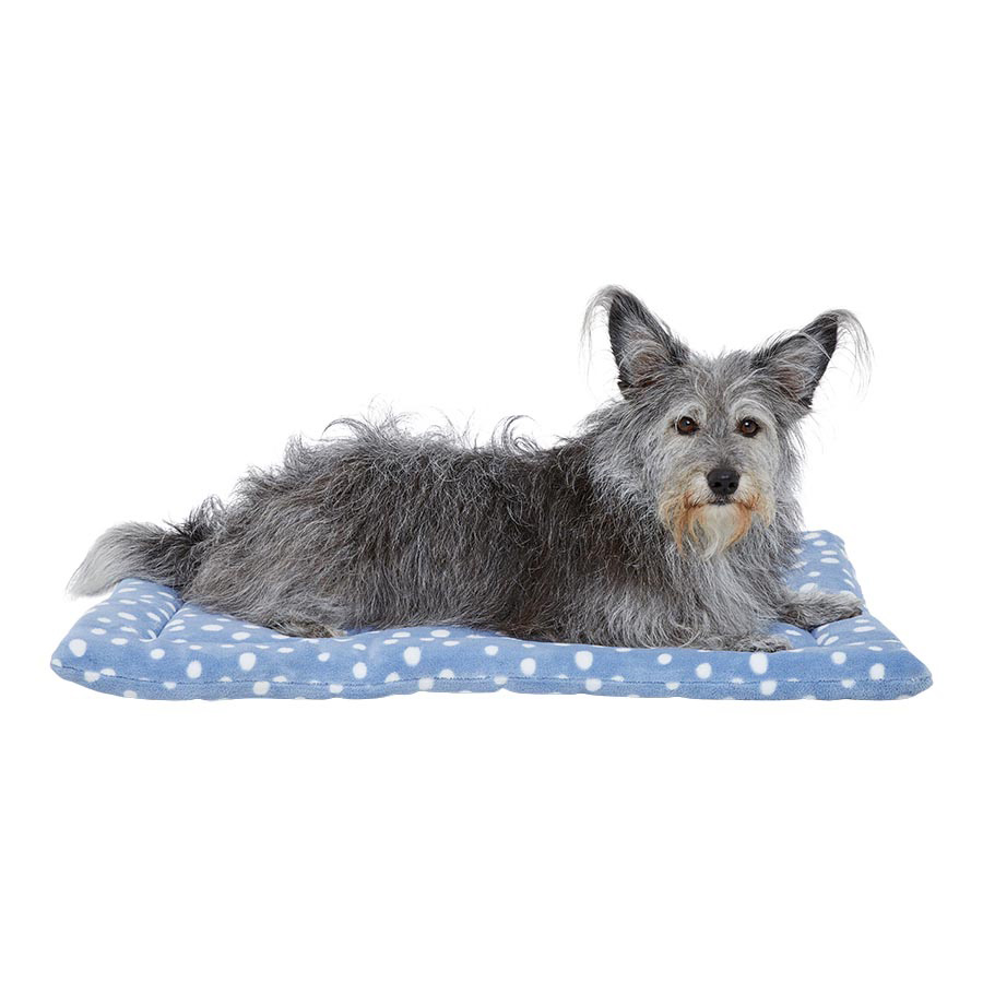Pets at Home Dog Crate Mat Spotty Blue