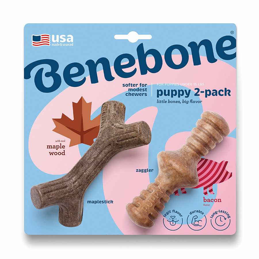 Benebone Puppy Chew Toy Bacon | Pets