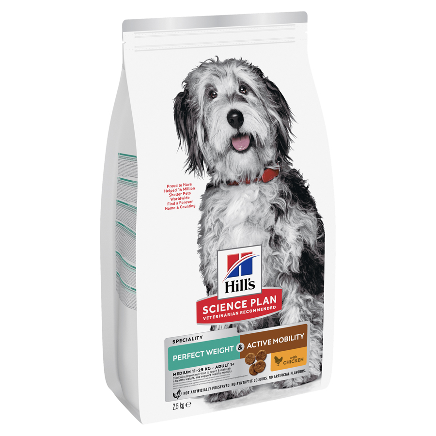 Hill's Science Plan Perfect Weight & Active Mobility Medium Breed Adult Dry Dog Food
