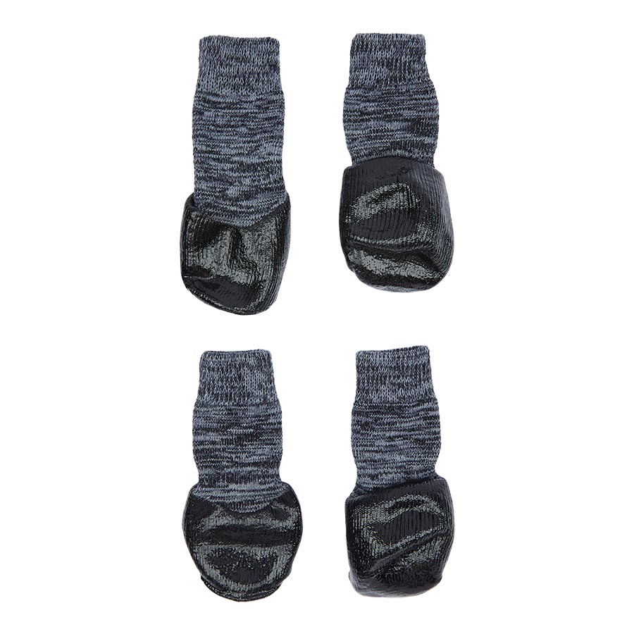 3 Peaks Knitted Dog Socks Black Pets