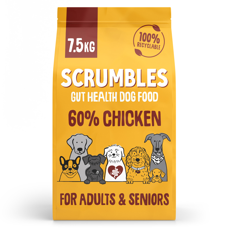 Scrumbles Adult & Senior Dry Dog Food Chicken